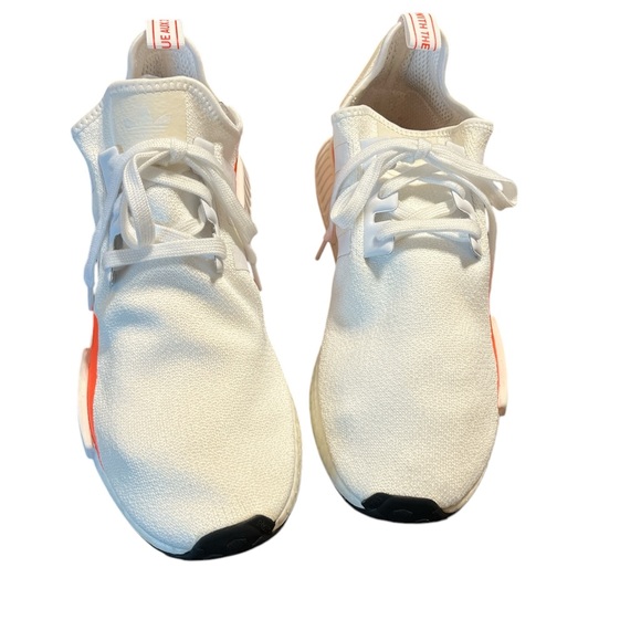 Adidas Originals NMD_R1 White Solar Orange Size 12.5 - Picture 3 of 11